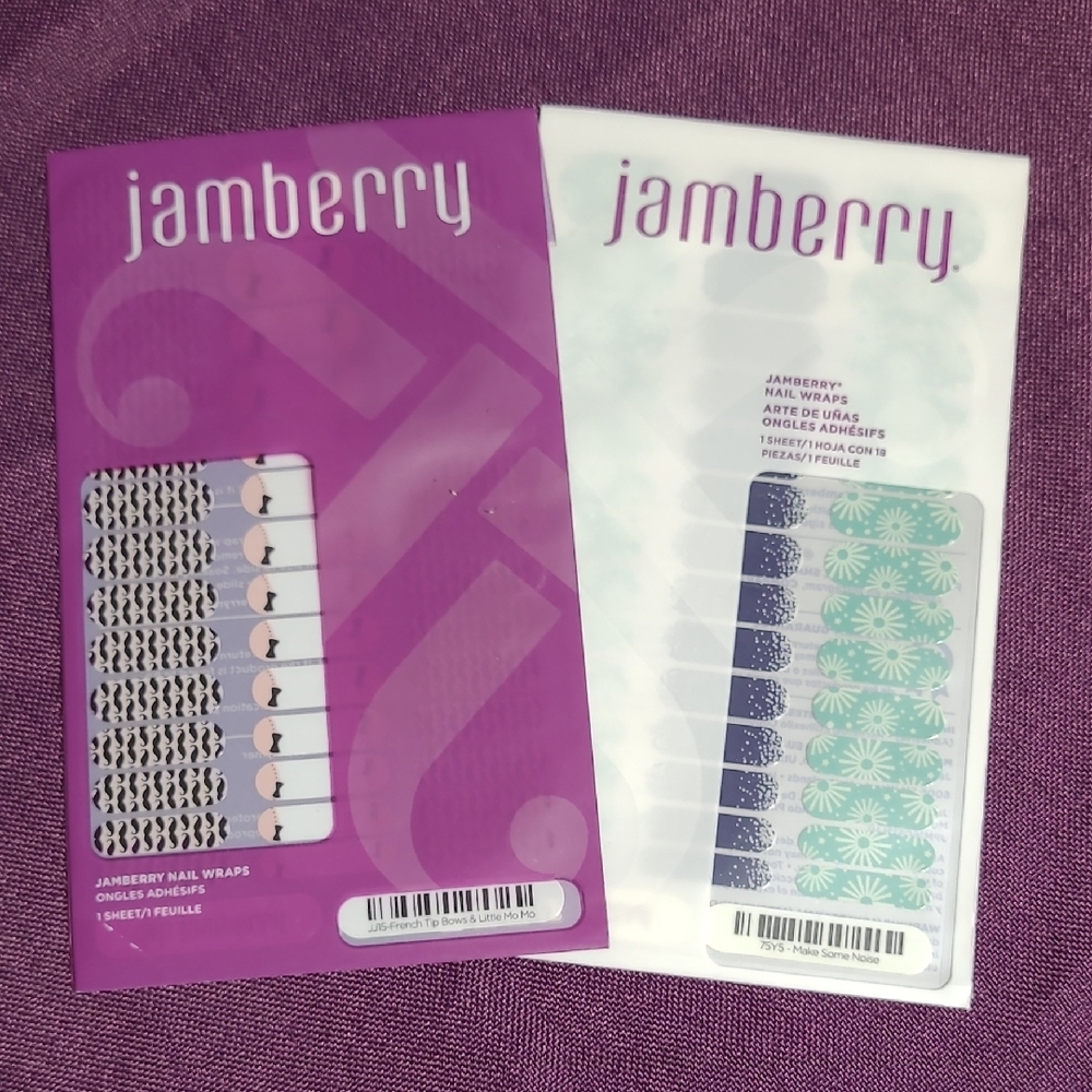 Jamberry Nail Wraps - Purple and Teal Designs